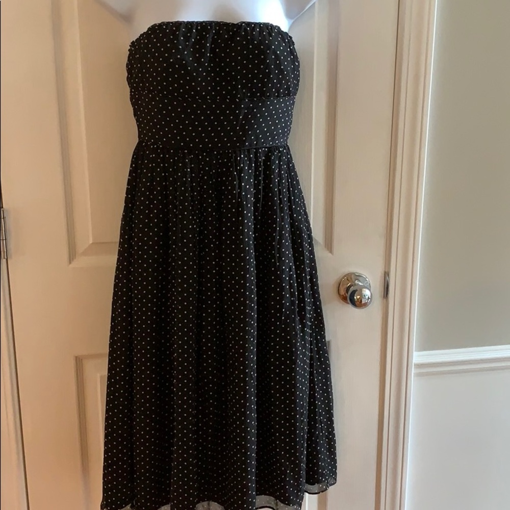 J Crew silk strapless semi formal dress, size 2
